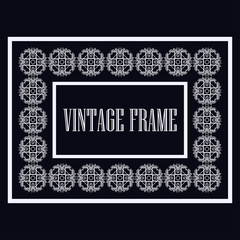 Vintage ornamental frame