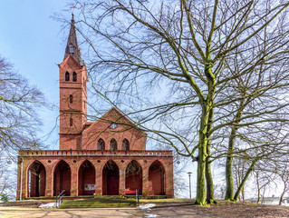 Fototapeta na wymiar Kirchengemeinde Seebad Heringsdorf Usedom Kirche