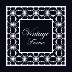 Vintage ornamental frame