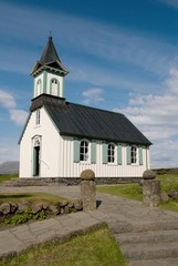 Fototapeta na wymiar Kirche von Pingvellir, Island
