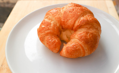 croissant or french croissant or bread