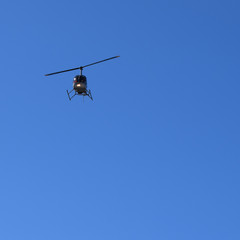 Fototapeta na wymiar Helicopter front