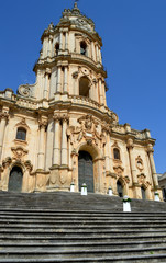 Fototapeta premium Duomo of San Giorgio, Modica, Ragusa, Sicily, Italy, Baroque