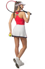 Young woman tennis player