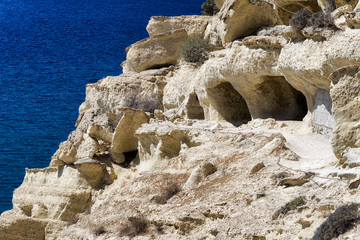 Matala caves at Crete, Greece