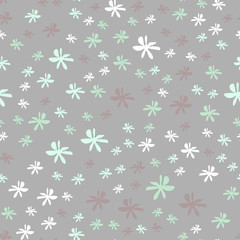 Simple pastel floral pattern
