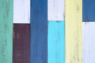 colorful wooden planks for background use