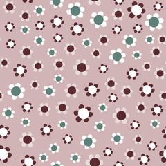 Simple pastel floral pattern