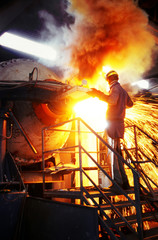 Varese Italy, steel industry production, foundry