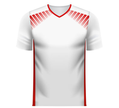 Fan sports tee shirt in generic colors of Tunesia