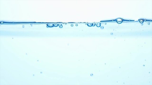 Close up water in slow motion