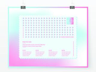 Poster design banner business concept holographic horizontal 4