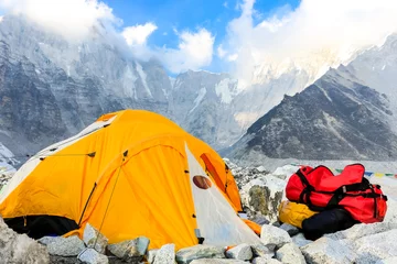 Rolgordijnen Trekking to Everest Base Camp in Nepal.. © marabelo