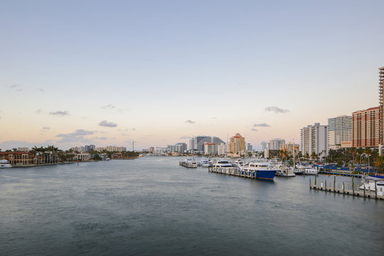 Fort Lauderdale Florida boats on the Intracoastal waterway