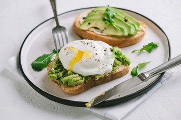 Avocado and Poached Egg Sandwiches