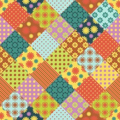 seamless patchwork background 