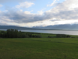 Panorama mit Fjord
