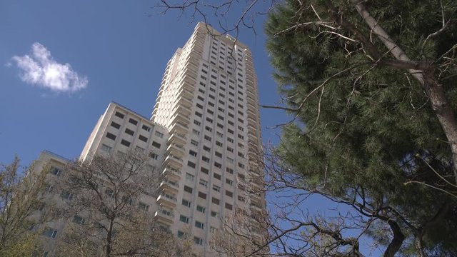 Low angle view of a tall building 