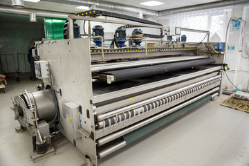 Automatic washing and cleaning of carpets. Industrial line for washing carpets