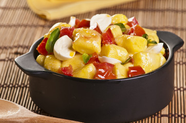 nhoque de batata em panela