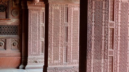 Mogul Steinmetzarbeiten in Indien