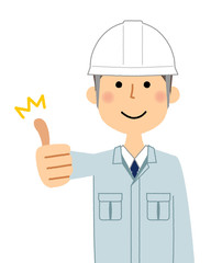 現場監督　サムズアップ