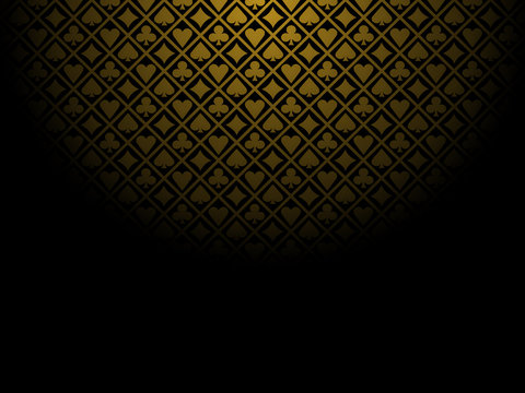 Poker gold background Stock Vector | Adobe Stock