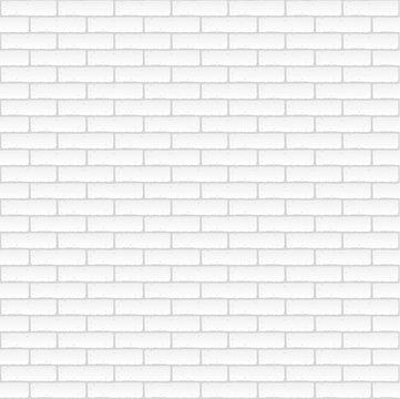 White brick wall. Seamless texture
