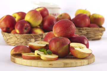 fresh red apples