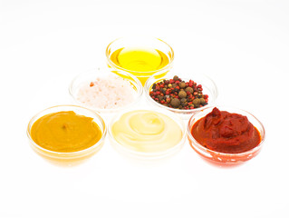 Popular sauces and spices for cooking