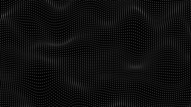 Abstract Minimal Morphing Dot Surface in Seamless Loop