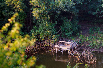A secluded fishing spot
