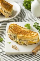 Homemade Toasted Tuna Melt Sandwich