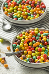 Colorful Sugar Breakfast Cereal