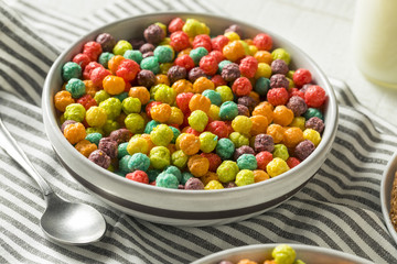 Colorful Sugar Breakfast Cereal