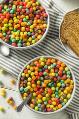 Colorful Sugar Breakfast Cereal