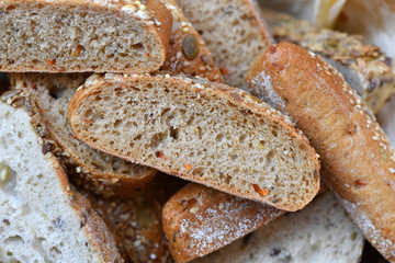 Sliced homemade braed 