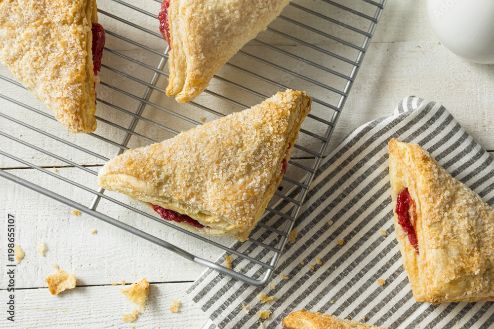 Canvas Prints Homemade Cherry Turnover Pastries