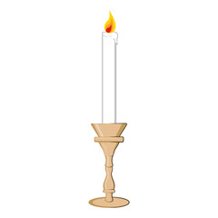 Jewish candle icon