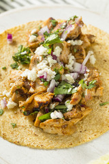 Homemade Chicken Tacos with Onion