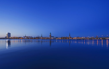 Fototapeta premium Panoramic view of Riga city, the capital of Latvia