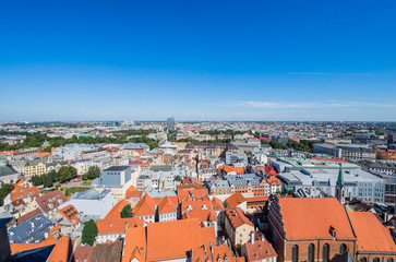 Panoramic view of Riga city, the capital of Latvia