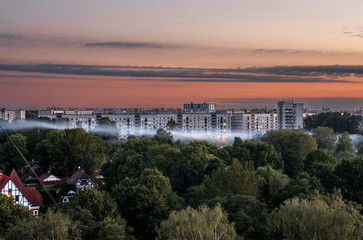 Obraz premium Panoramic view of Riga city, the capital of Latvia