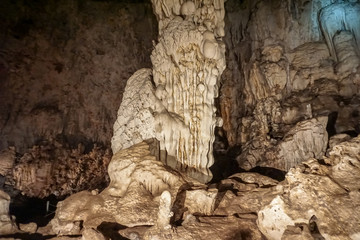 surface or textured inside of rock cave or large limestone cave at mae hong sorn province or we can call tum lod,pangmapa,maehongsorn,thailand.