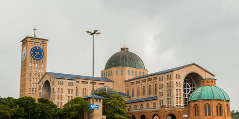 Obraz premium Sanctuary of Aparecida, largest Catholic church in Brazil, located in the state of Sao Paulo, the patron saint of Brazil