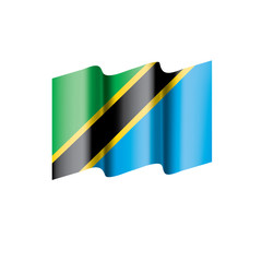 Tanzania flag, vector illustration