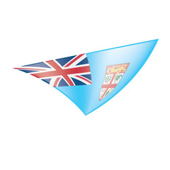 Fiji flag, vector illustration