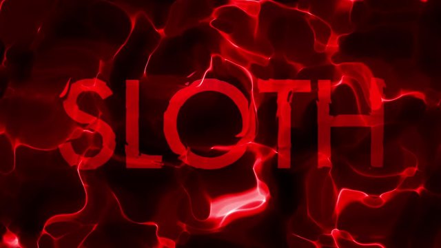 Deep Red SLOTH Title Liquid Abstract Loop