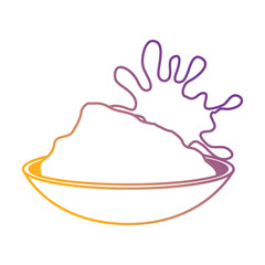 Obraz premium ceramic container with color powder holy celebration