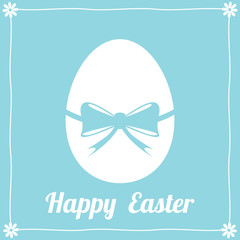 Happy Easter greeting card with easter egg